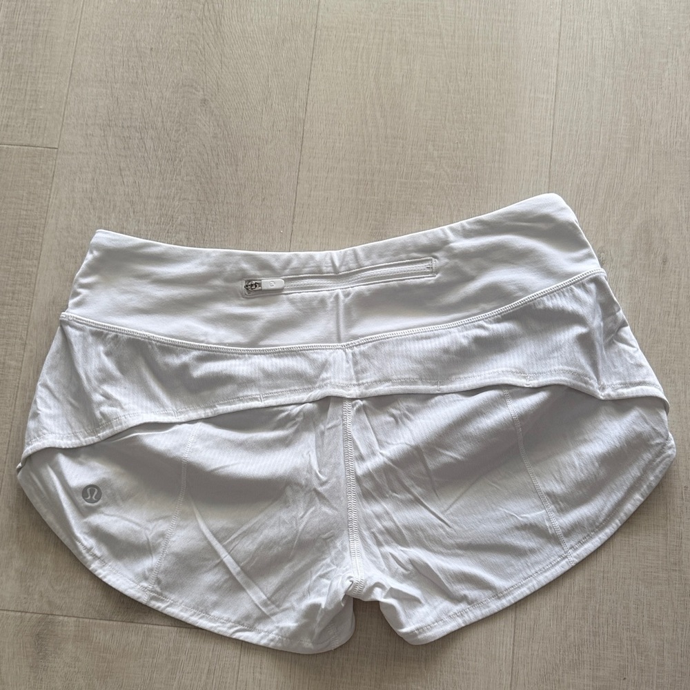 Lululemon Athletica Crisp White Athletic Shorts
